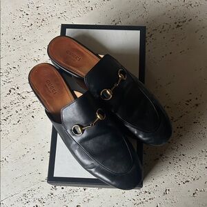 Gucci Princetown leather Slipper | Black